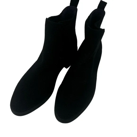 Rothy's The Lug Boot Merino Wool Lightweight Onyx Black Size W9.5 NWOB - Picture 8 of 11